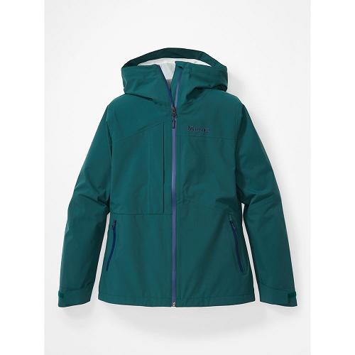 Marmot Rain Jacket Green NZ - EVODry Torreys Jackets Womens NZ5490786